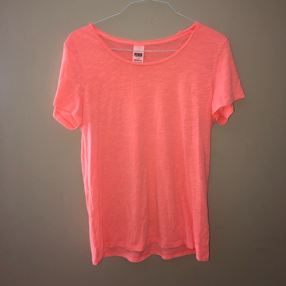 Neon Orange T-Shirt LOVE PINK Victoria Secret